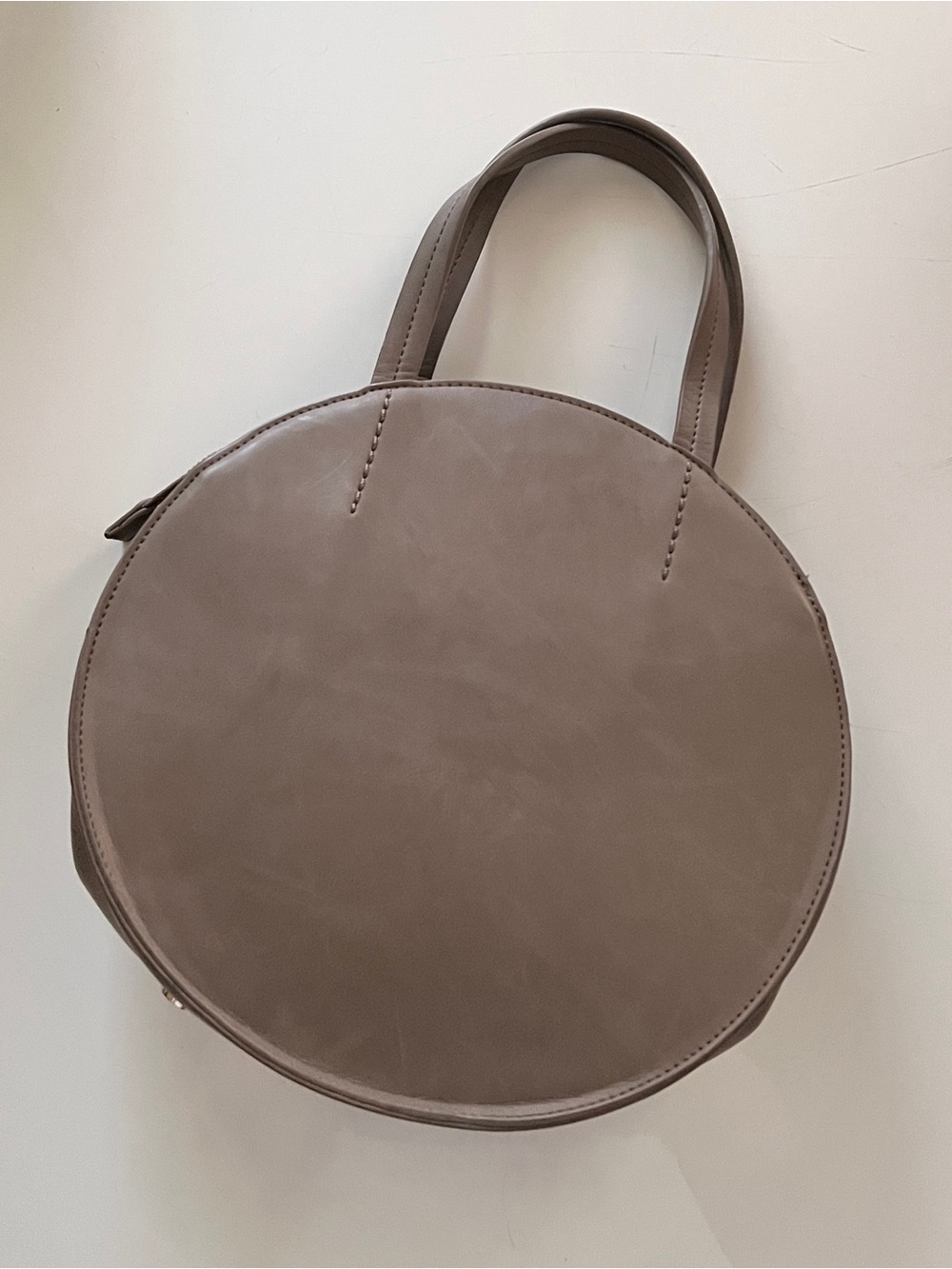 Sole Society Round Hand Bag in Taupe